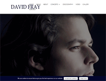 Tablet Screenshot of davidfraymusic.com